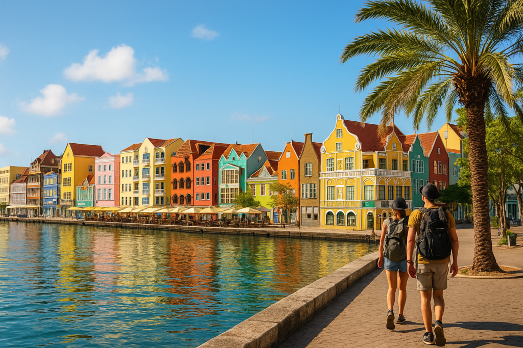 Colorful waterfront buildings of Willemstad, Curaçao